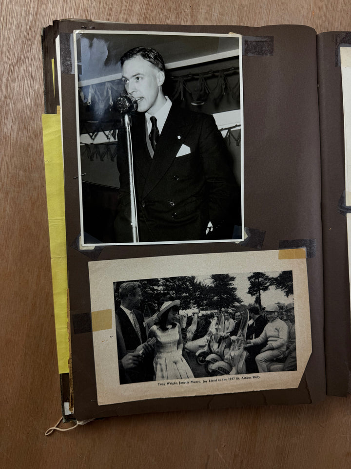 Vintage Scooter Archive Scrapbook – Original Photos, Newspaper Cuttings, Posters & Ephemera