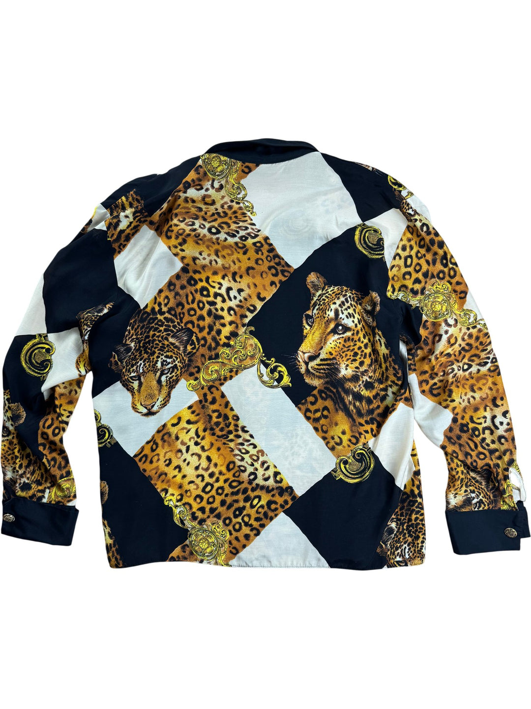 Leopard Print Long Sleeved Shirt - M