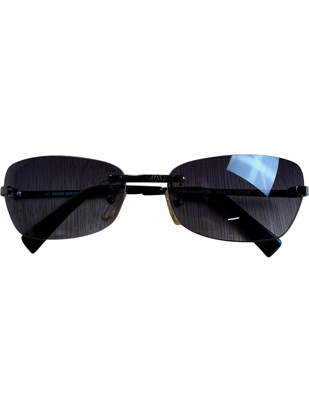 Miss Sixty Black Rectangular Sunglasses
