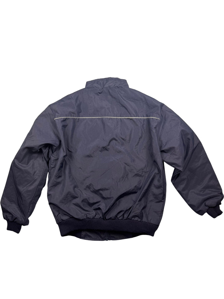 Navy Bomber Jacket with White Piping - XL