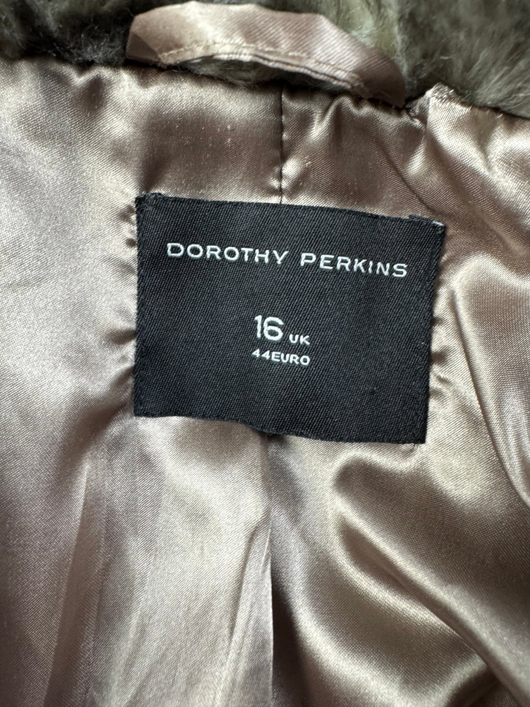 Dorothy Perkins Faux Fur Jacket - L