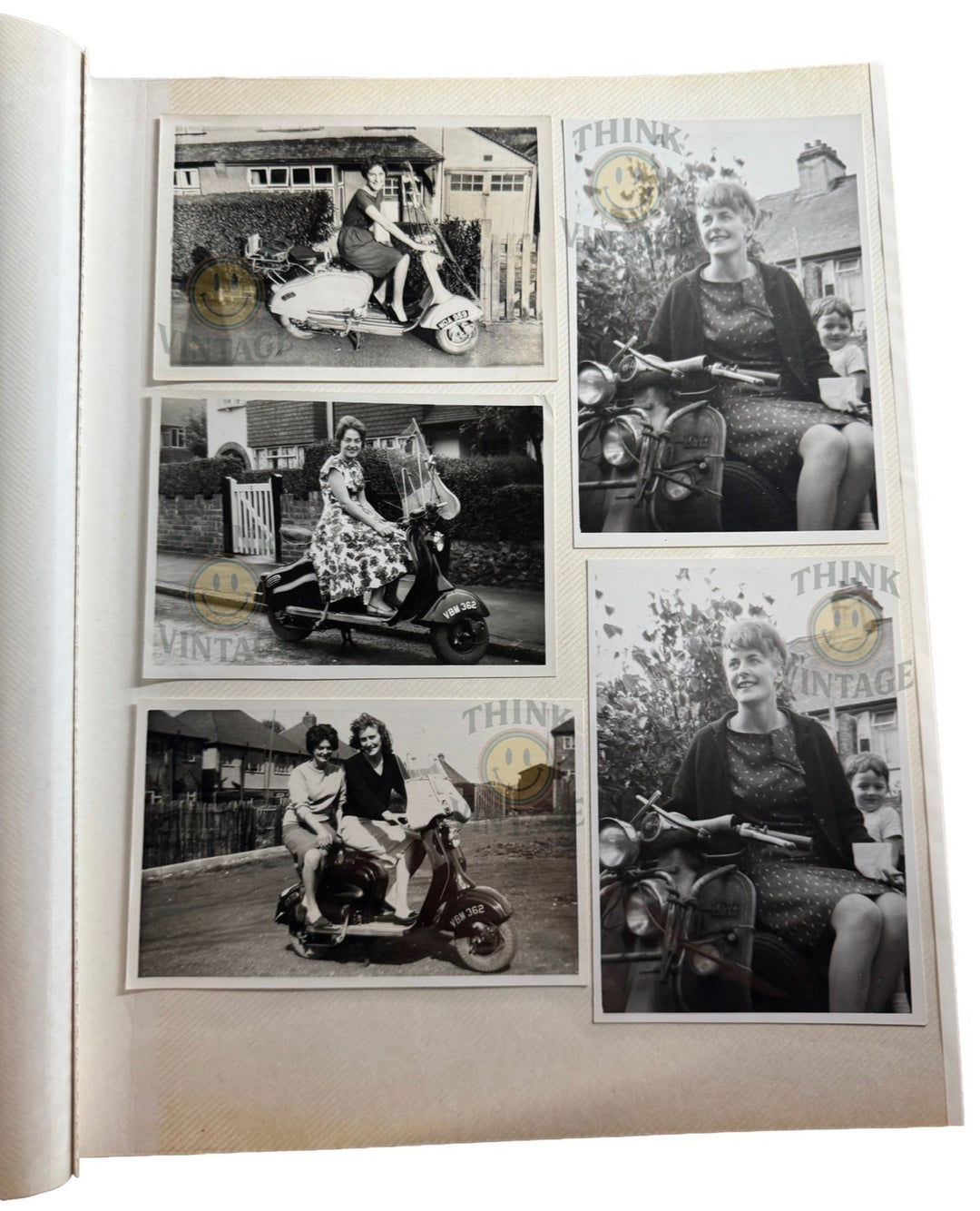 Collection of Vintage Scootering Photos & Cards