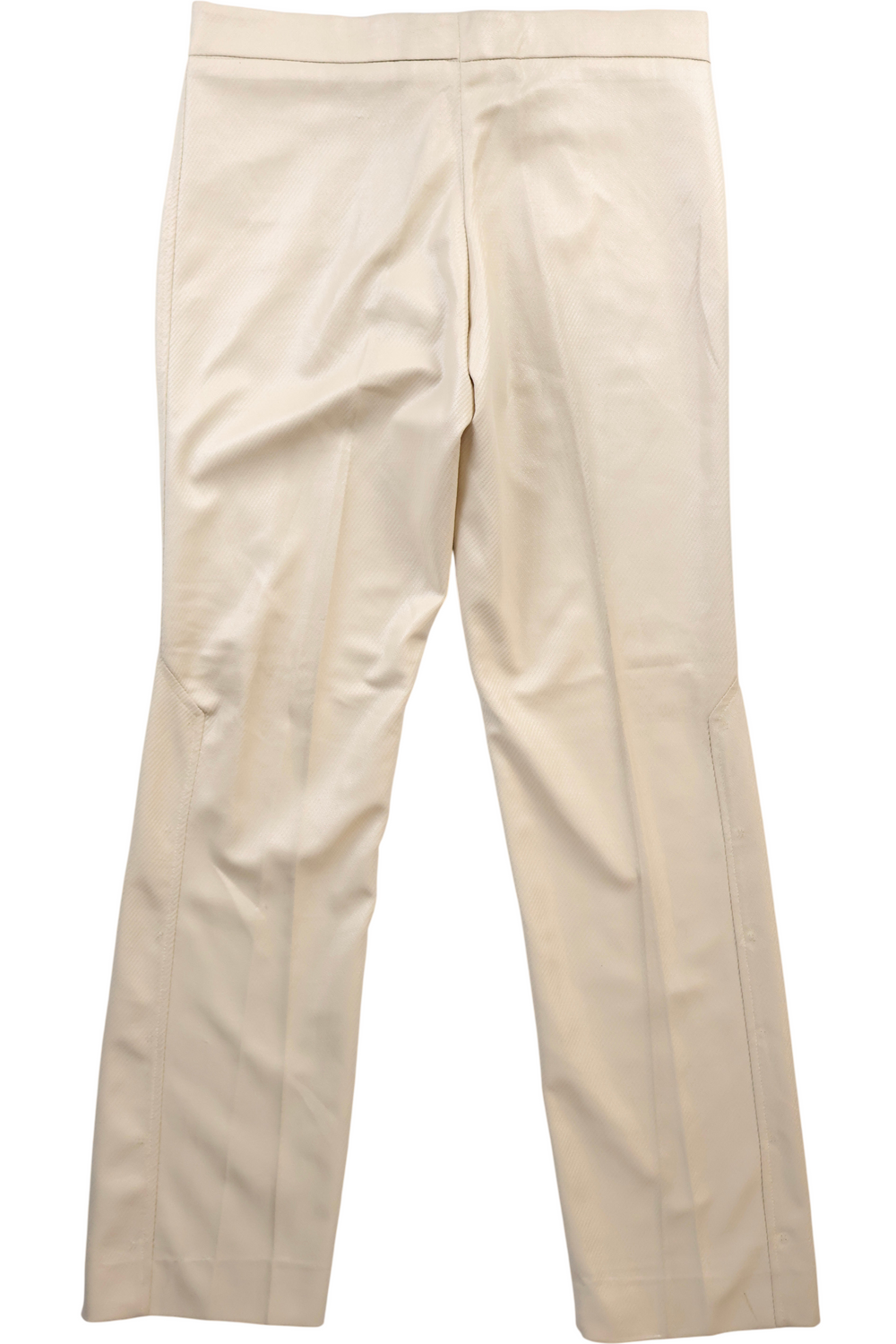 1970s Beige Straight Leg Trousers - Think Vintage