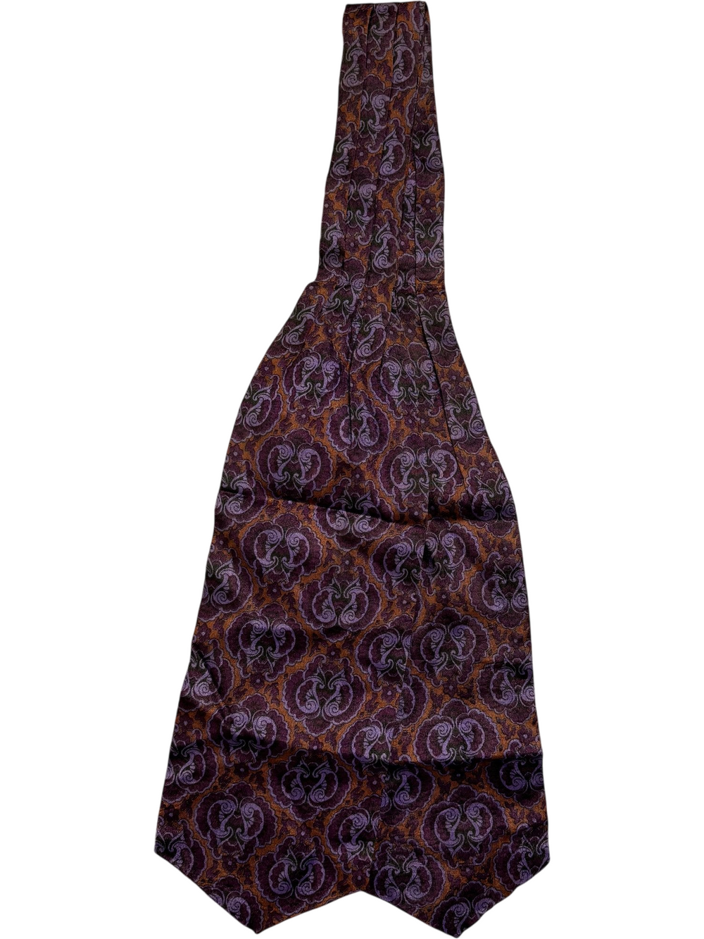 Purple Paisley Cravat Necktie - Think Vintage