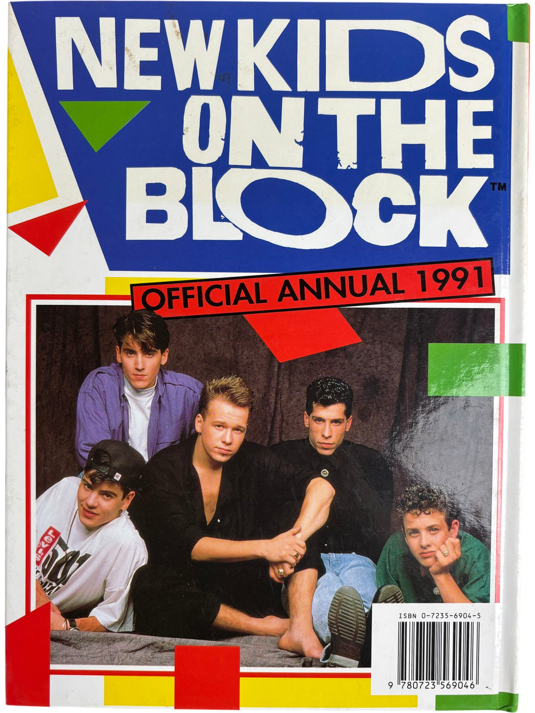 New Kids On The Block Official Annual 1991 Hardcover - Think Vintage