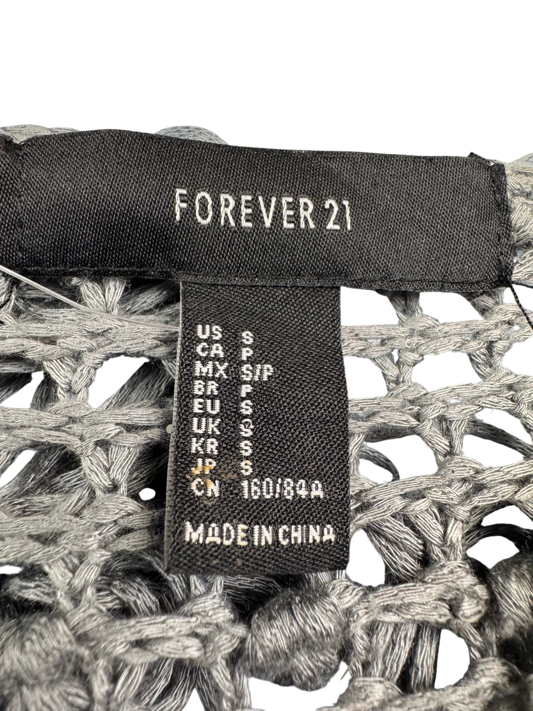 Forever 21 Textured Grey Sweater - M