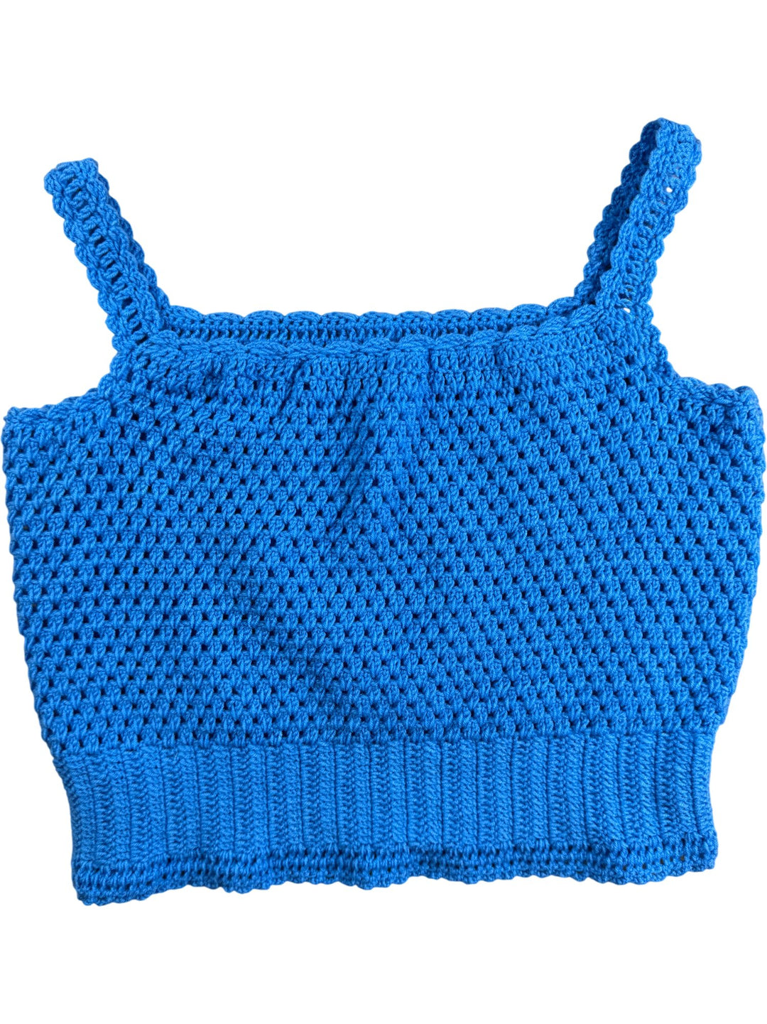 Handmade Blue Crochet Tank Top