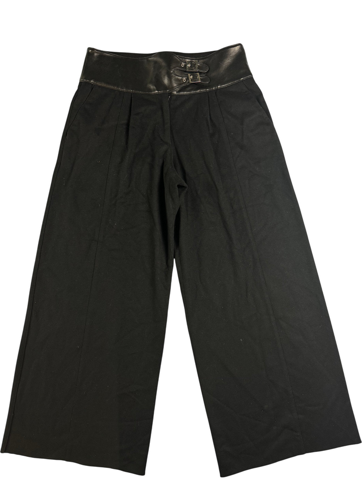 Emporio Armani Black Wool Cashmere Trousers - W33 L29 - Think Vintage