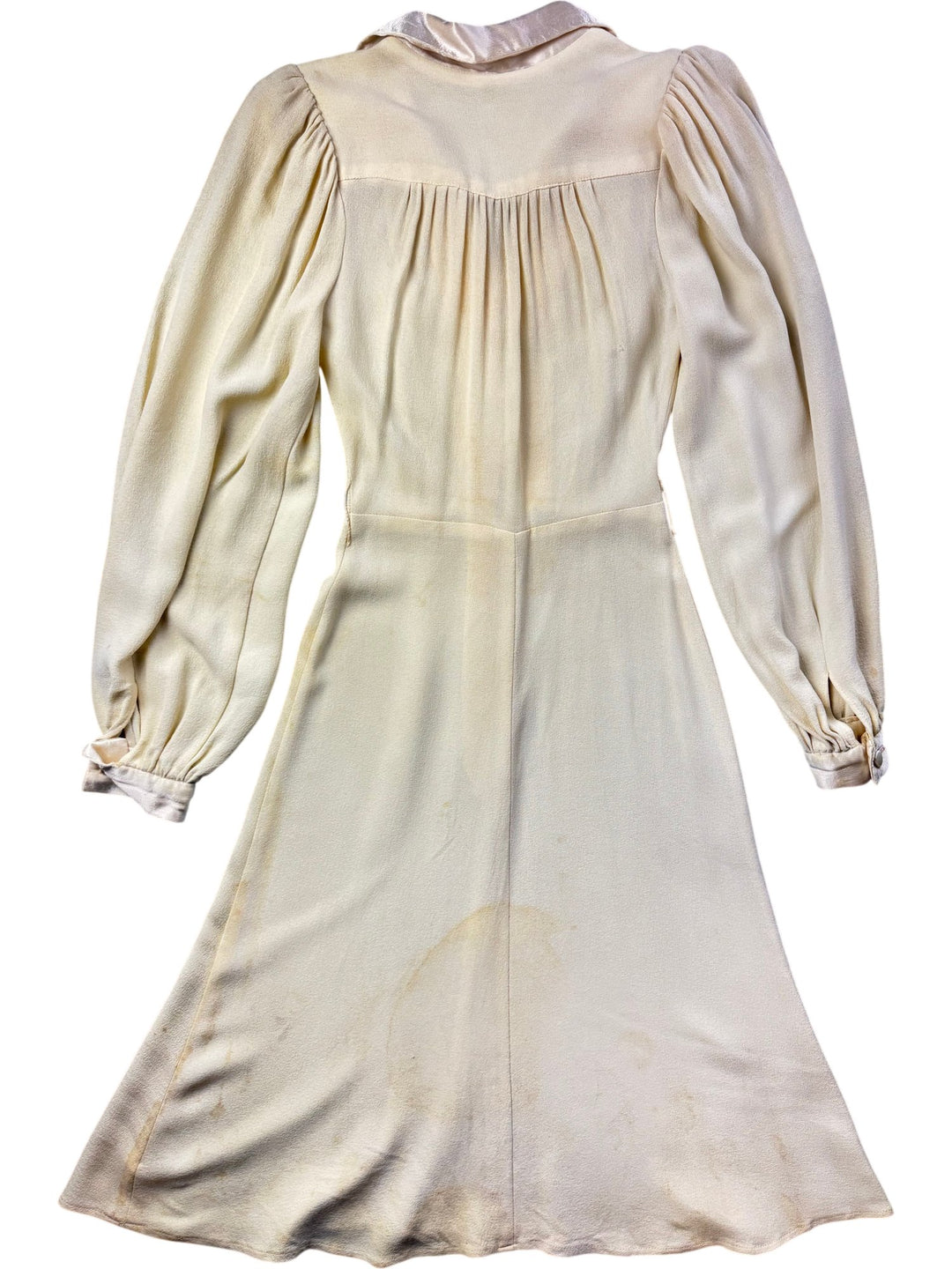 1970s Ozzie Clark Cream Button-Up Dress *See Description* - XS