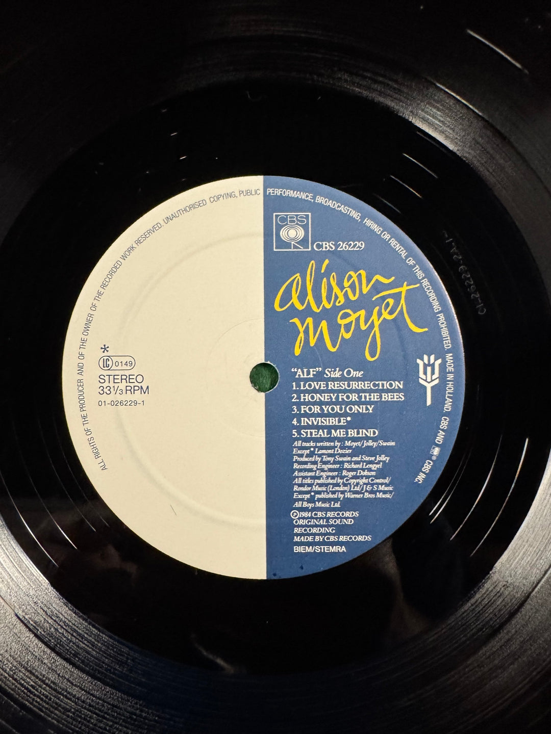 1980s Alison Moyet Alf LP Record - Think Vintage