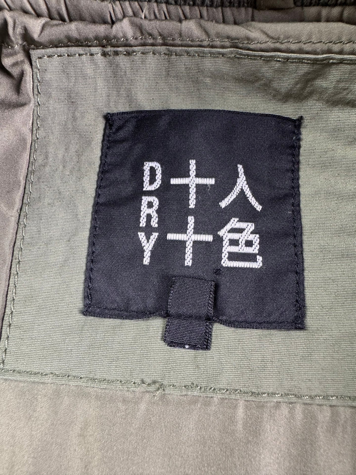 Embroidered Green Bomber Jacket - M