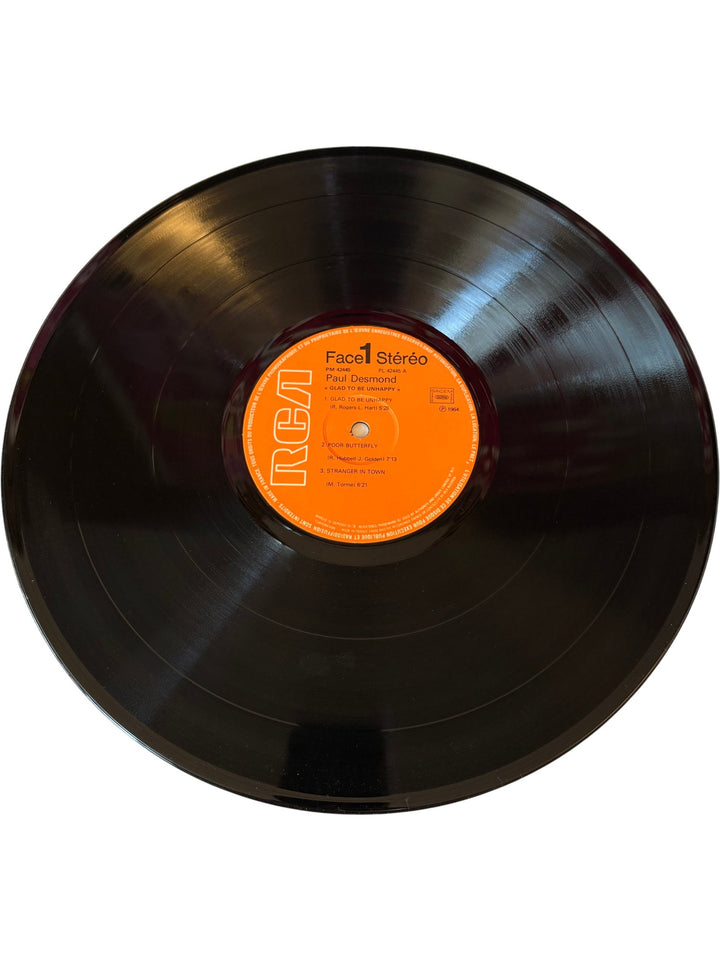 Paul Desmond 'Glad To Be Unhappy' Vinyl Record - Good