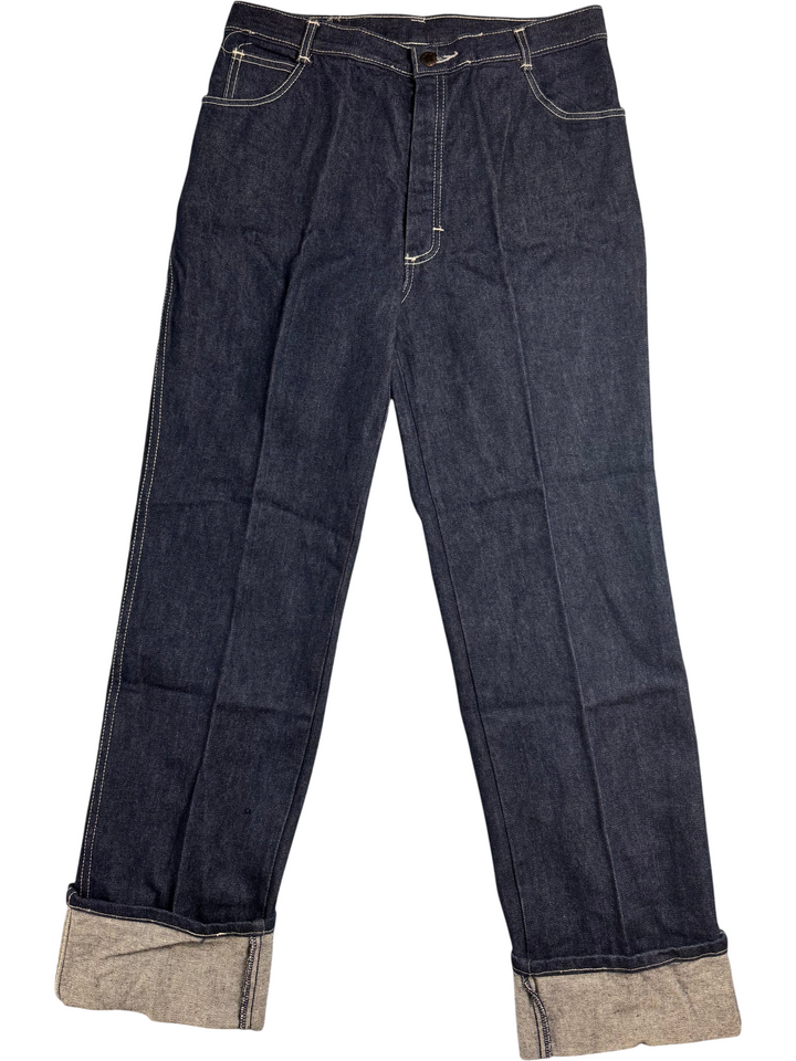Night Rider Slim Fit Dark Denim Jeans - Think Vintage