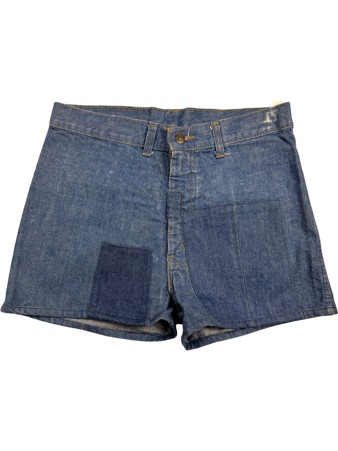 Deadstock 1970s Levi's Denim Patch Pocket Shorts - Think Vintage