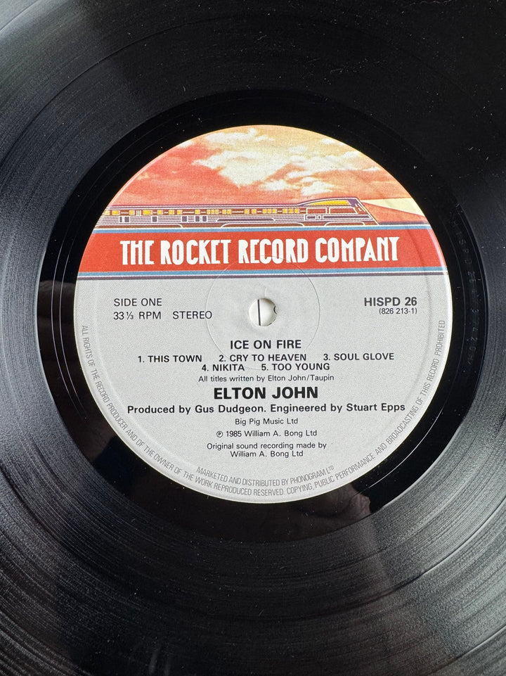 Elton John Ice On Fire Vinyl Album - Good+