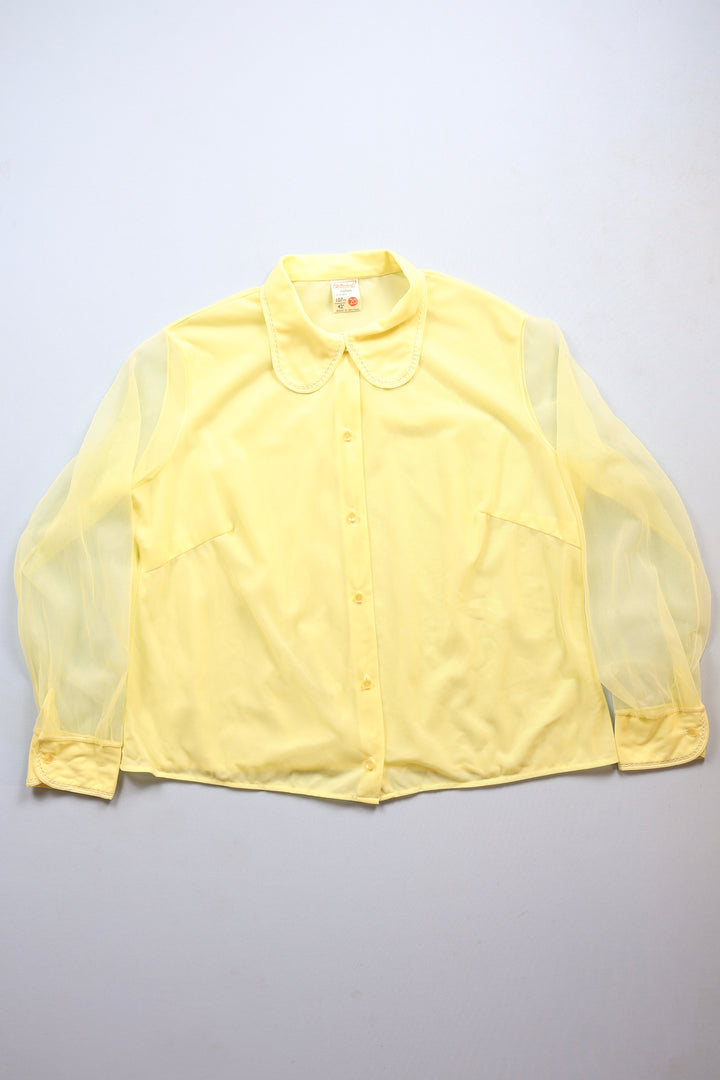 1960s Long Sheer Sleeved Blouse