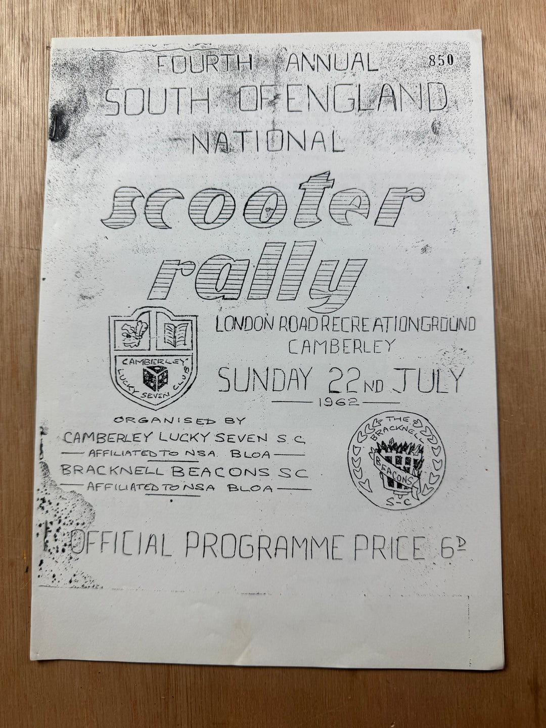 Vintage Scooter Archive Scrapbook – Original Photos, Newspaper Cuttings, Posters & Ephemera