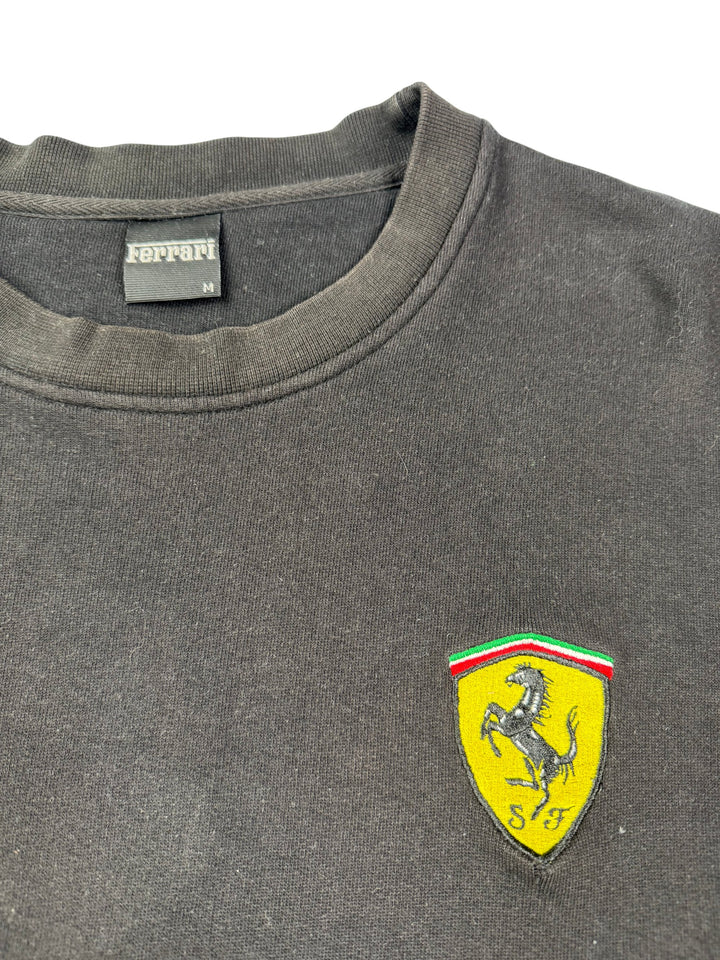 Ferrari Black Sweatshirt  - XL - Think Vintage