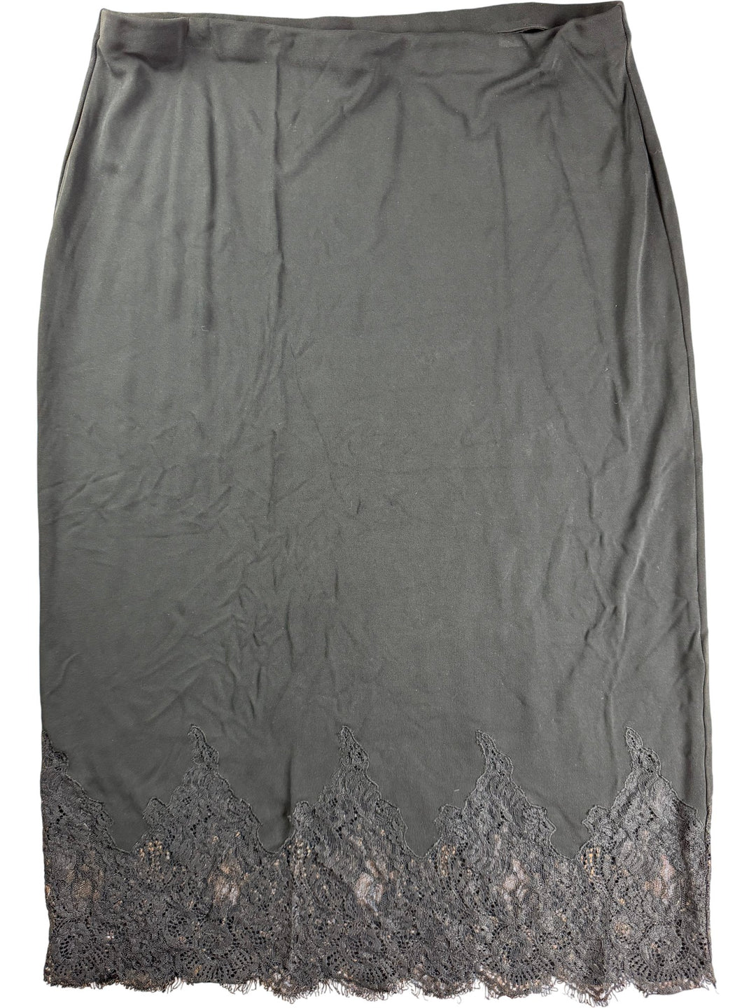 Anna Scholz Black Lace Trim Skirt - W36-42