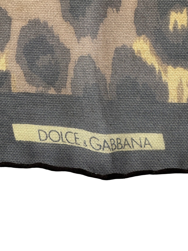 Dolce & Gabbana Leopard Print Scarf