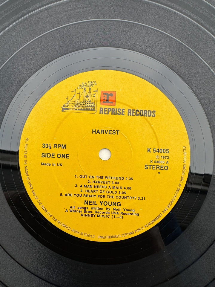 Neil Young Harvest Vinyl Record - Very Good