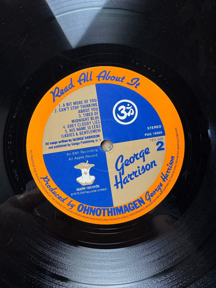 George Harrison Extra Texture Vinyl Record- Very Good