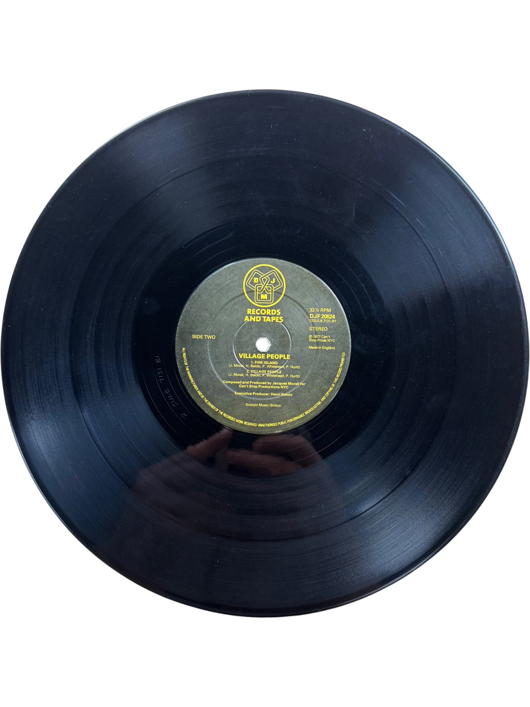 1977 DJM Records Village People Vinyl - Fair