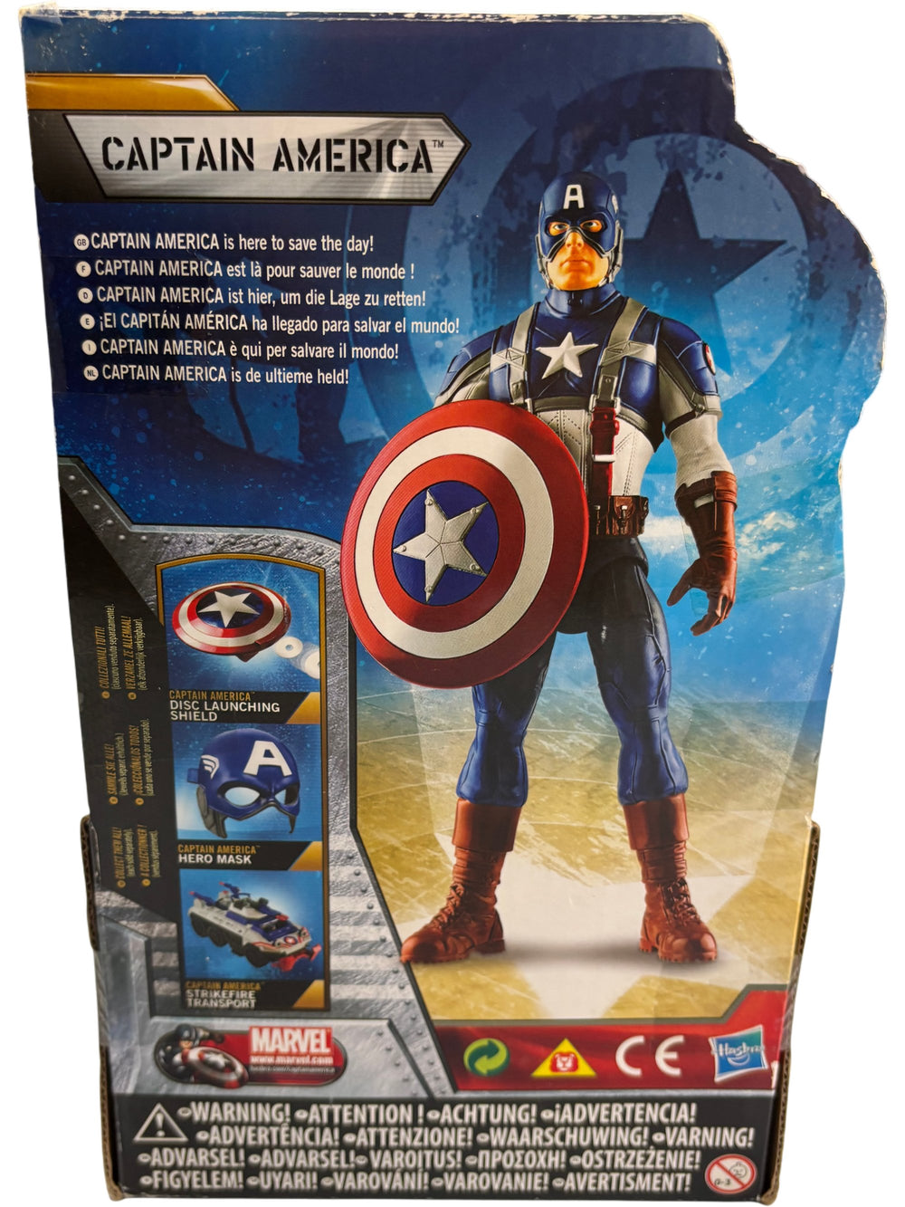 Captain America Action Figure With Shield - Think Vintage
