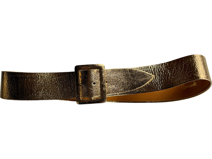 Harrods Gold Leather Belt