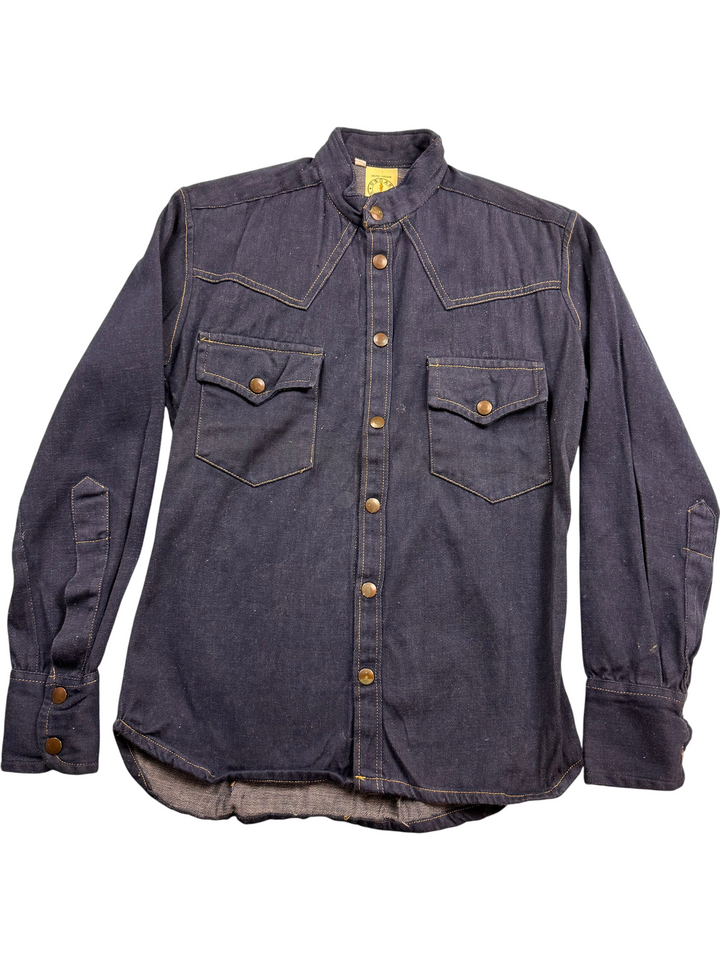 Oscar Slimfit Denim Western Shirt - Think Vintage