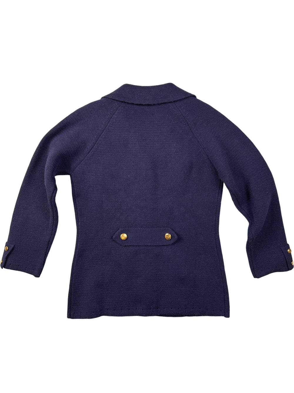 Jonelle Navy Acrylic Cardigan - Think Vintage