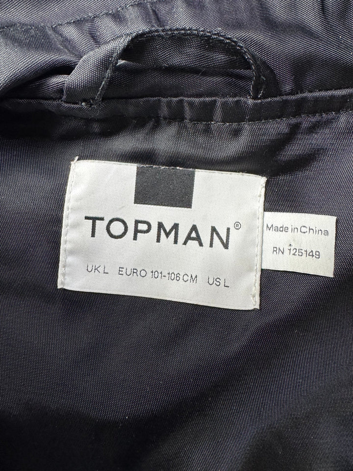 Topman Black Bomber Jacket - L