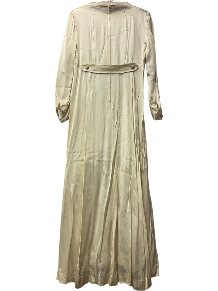 1930s Cream Long Sleeve Dress