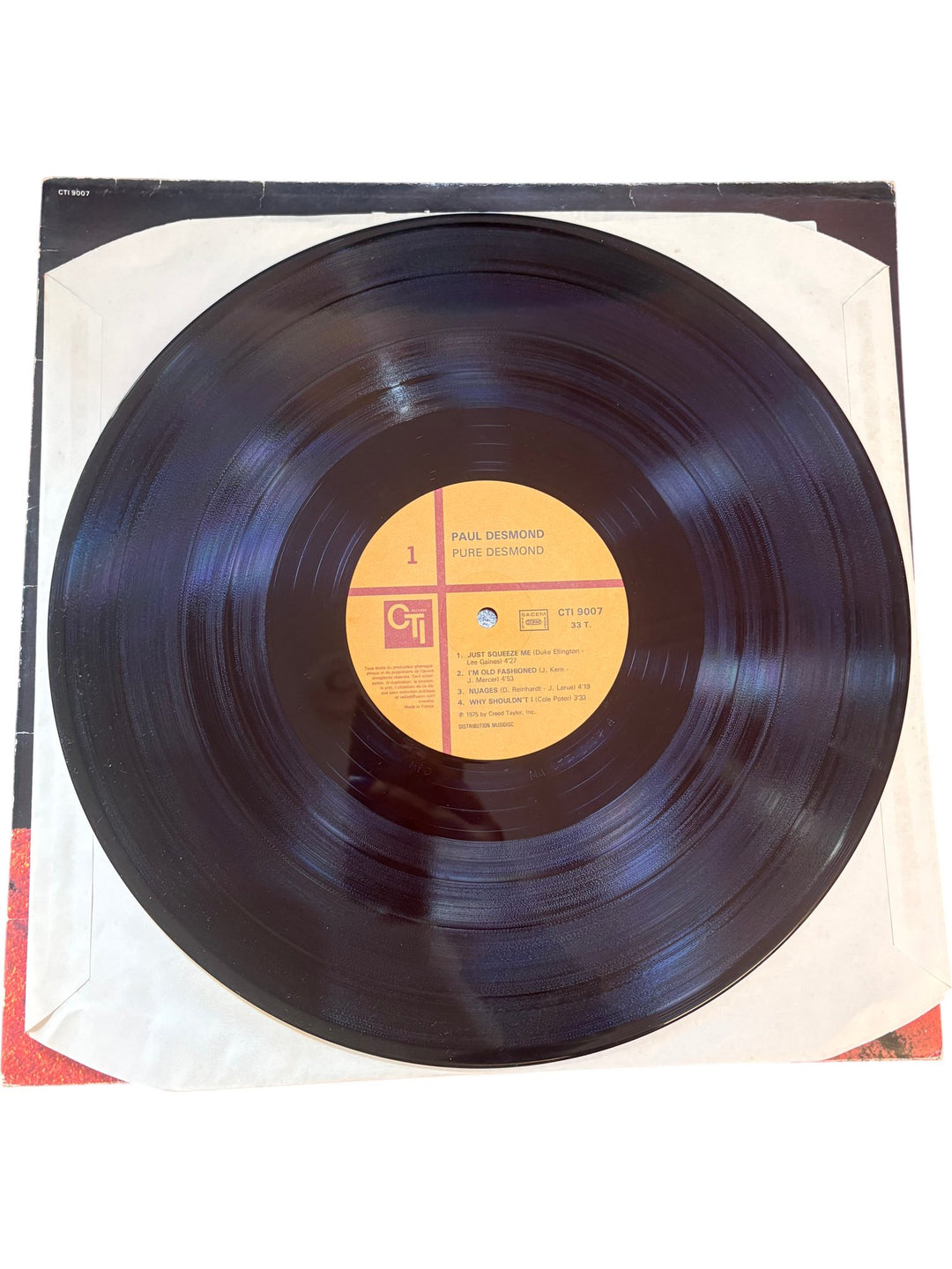 Paul Desmond Pure Desmond Vinyl Record - Fair