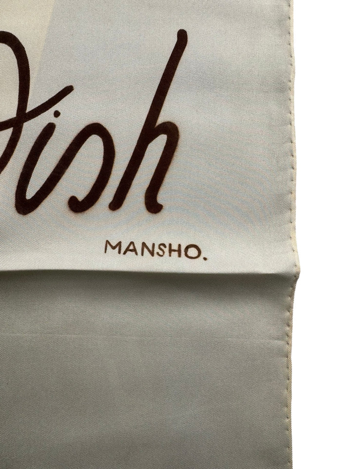 Mr Fish X Mansho Silk Scarf (BROWN)