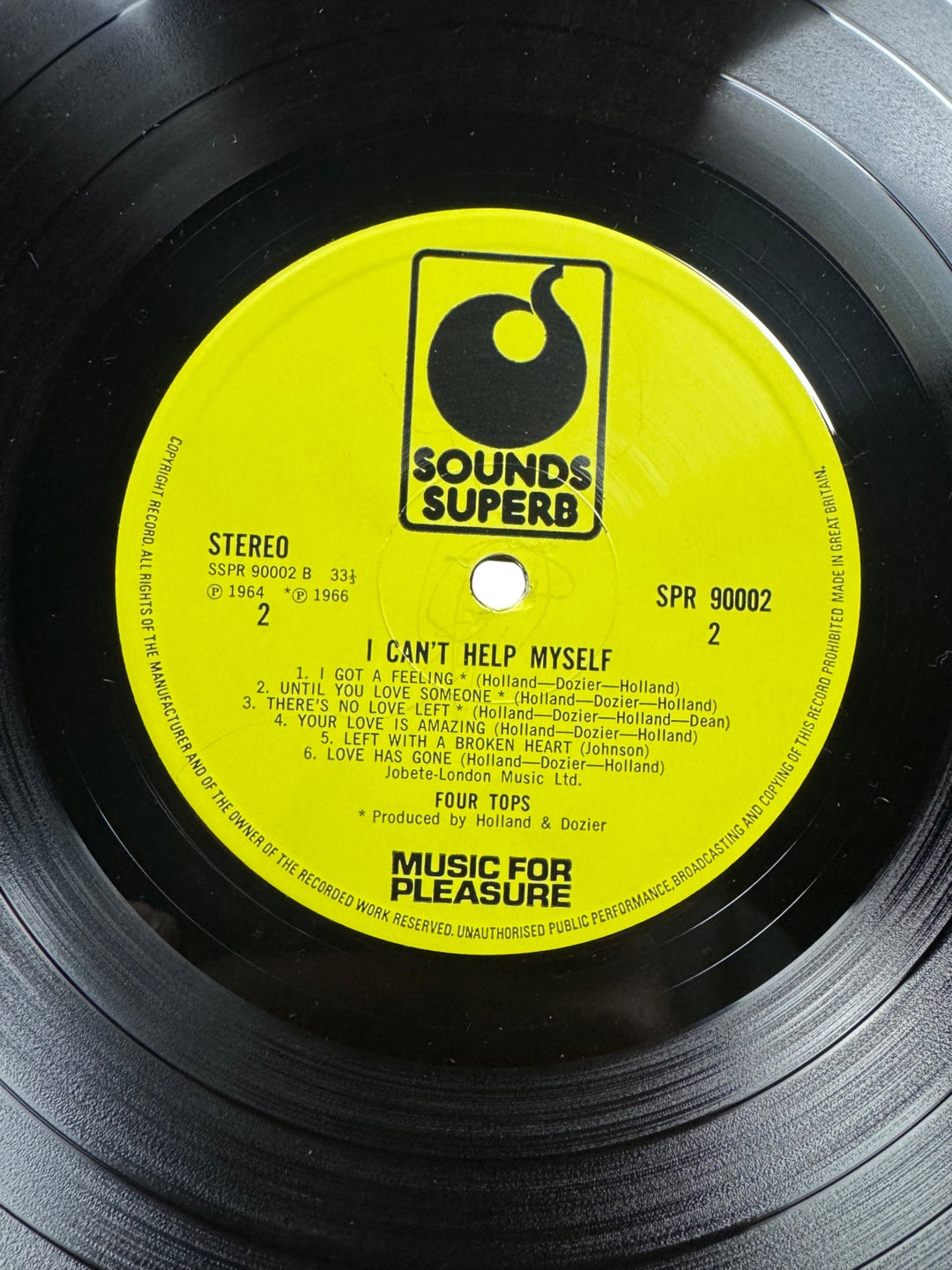 Four Tops I Can't Help Myself Album - Good