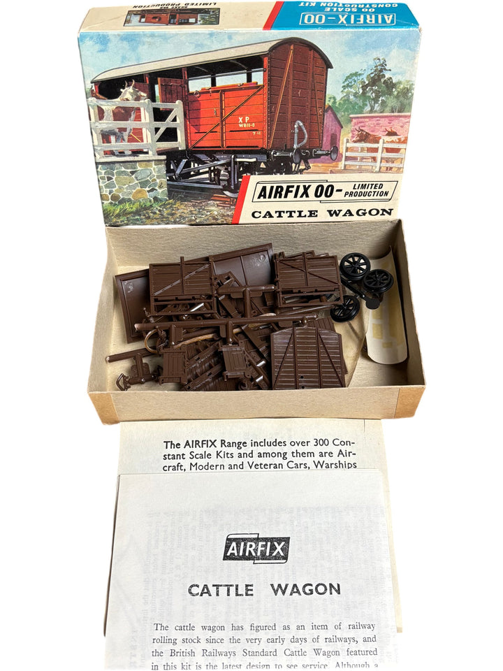 Airfix OO Cattle Wagon Model Kit Limited Production R5 - Think Vintage