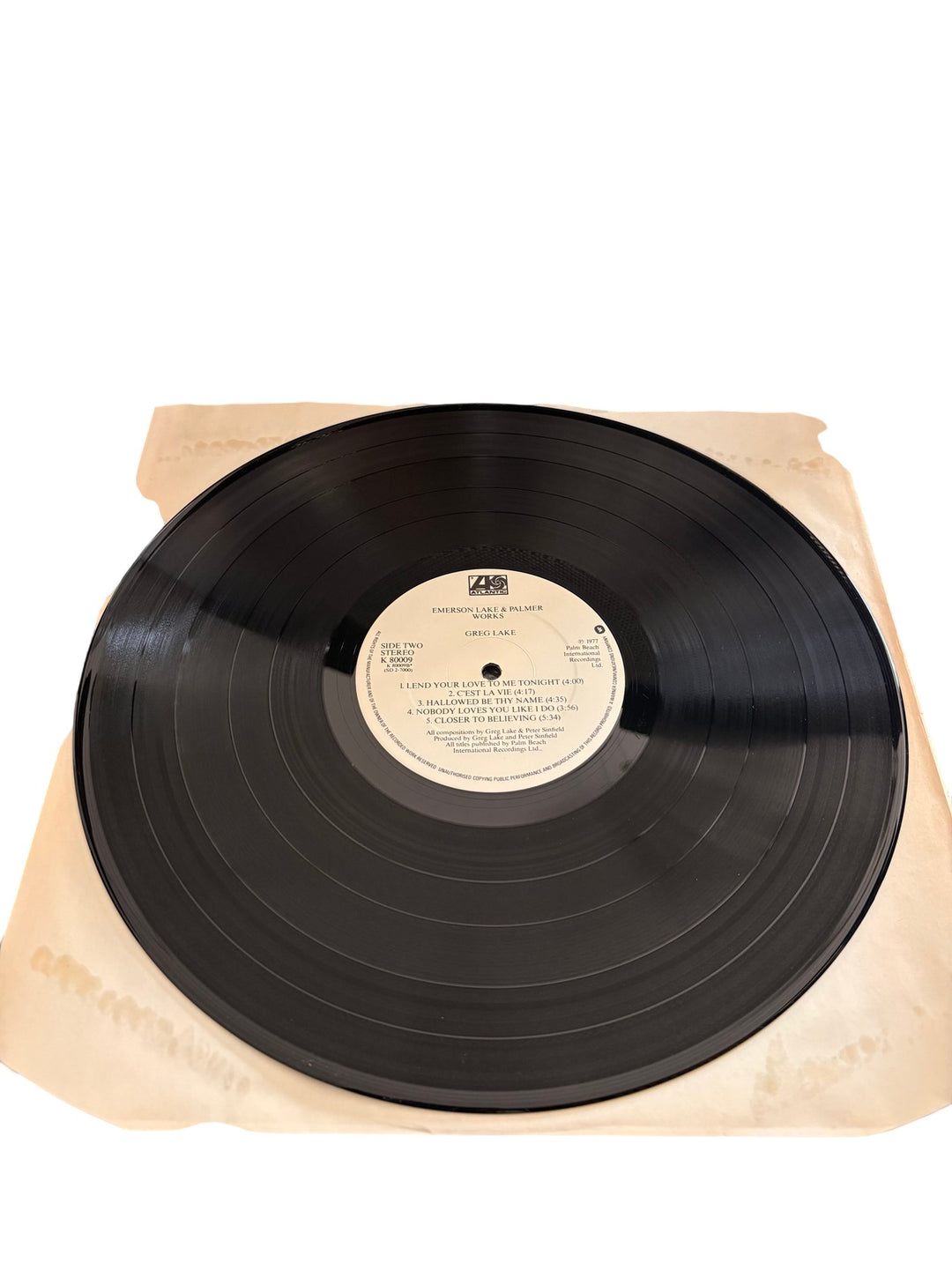 Emerson Lake & Palmer Works Vinyl Record - Fair