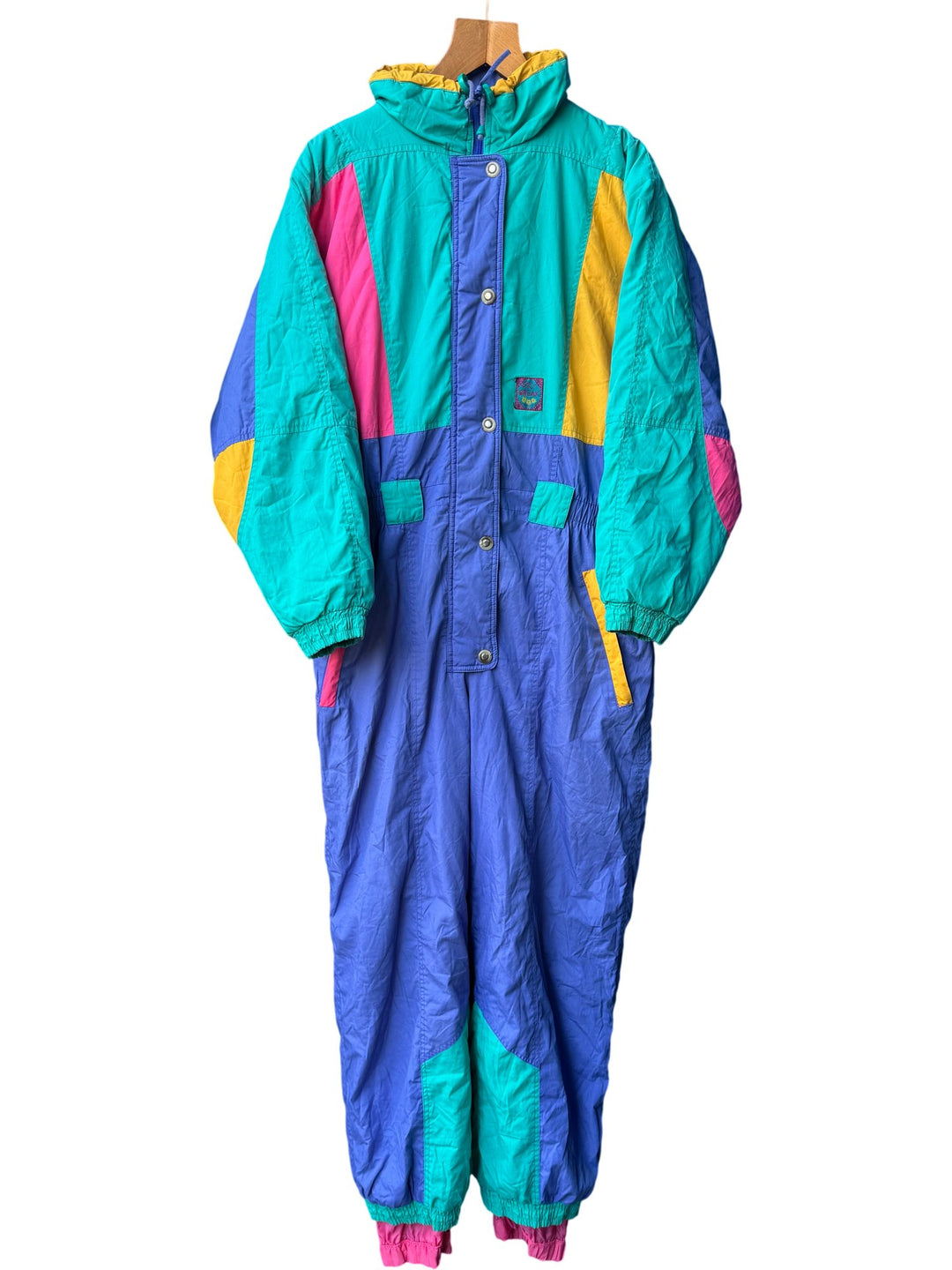 90s Break Colourful Snowsuit - L - Think Vintage ltd