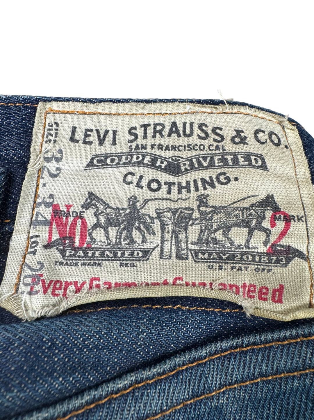 90s Levi's 201 Selvedge Antique Denim Jeans - W32 - Think Vintage ltd