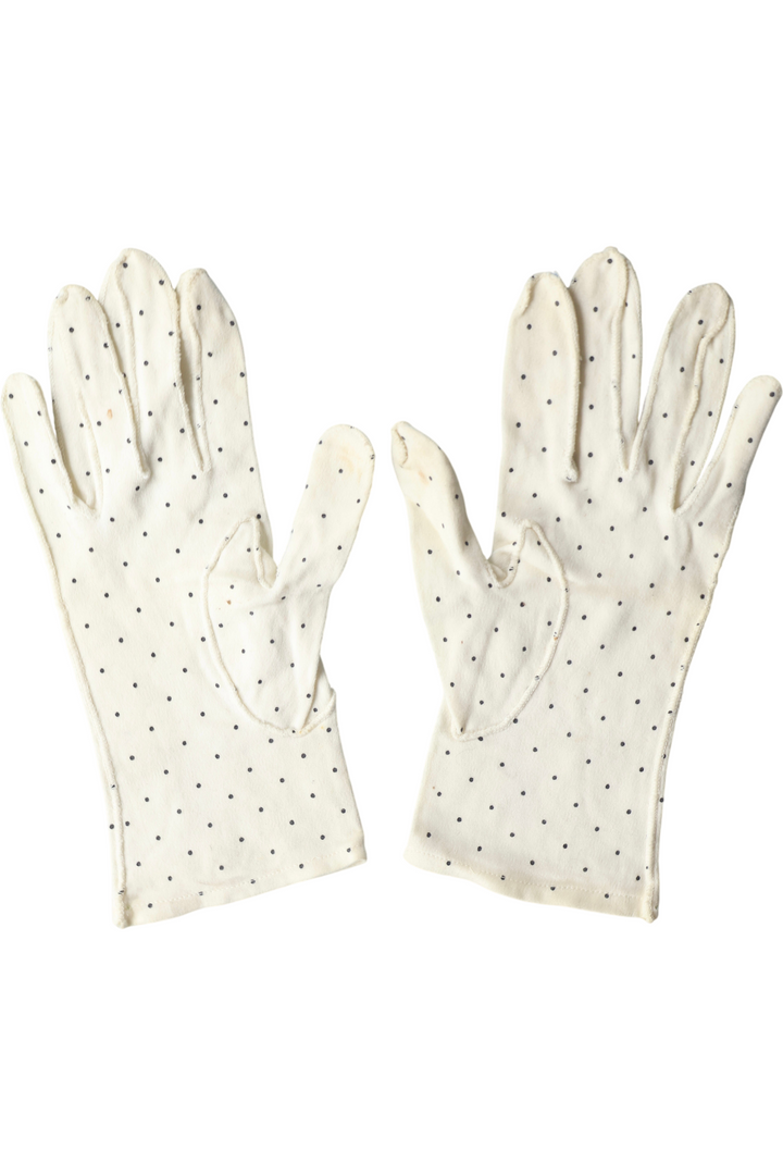 90s Polka Dot Women's Gloves - Think Vintage