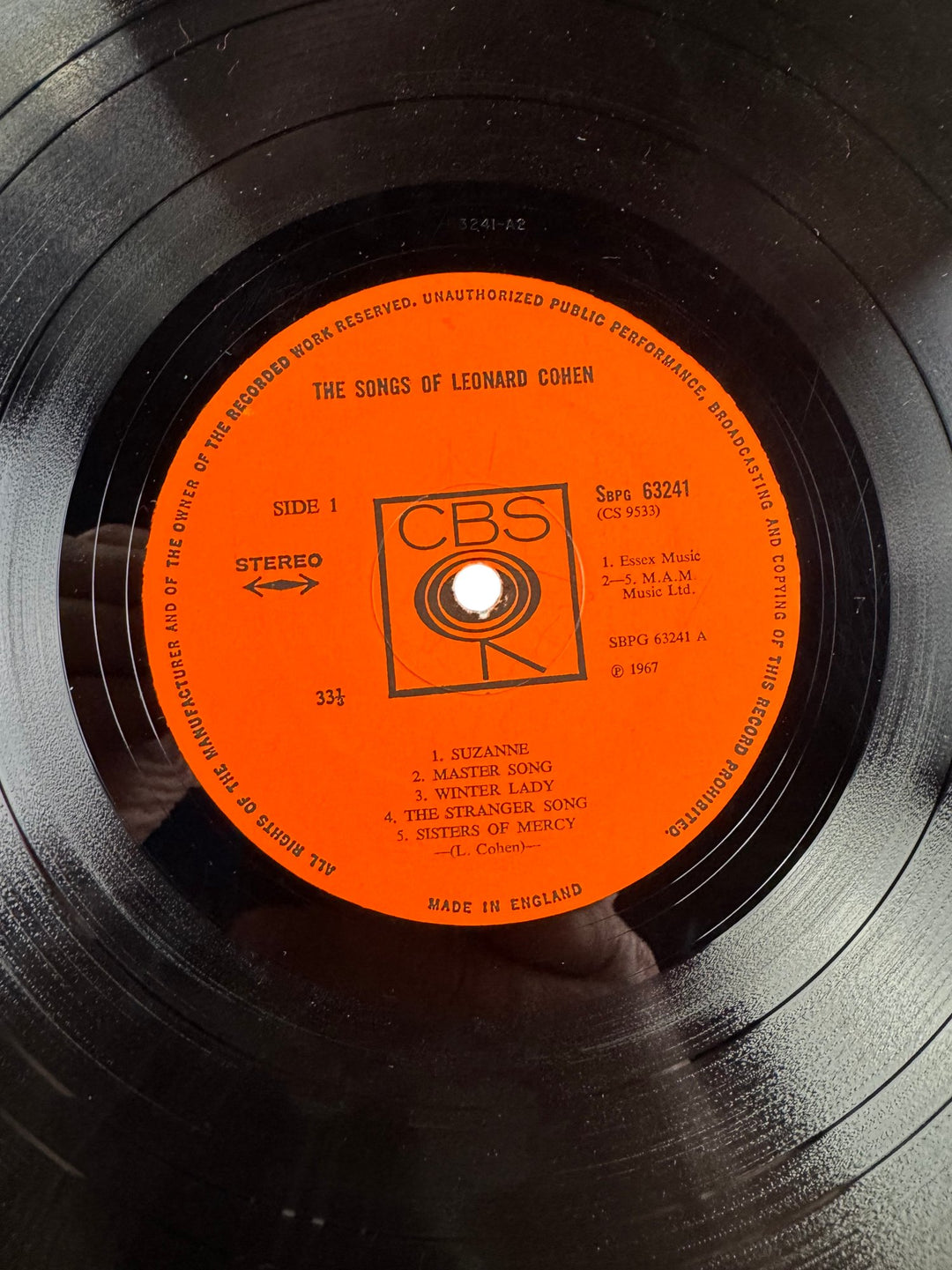 Songs Of Leonard Cohen Vinyl Record - Good
