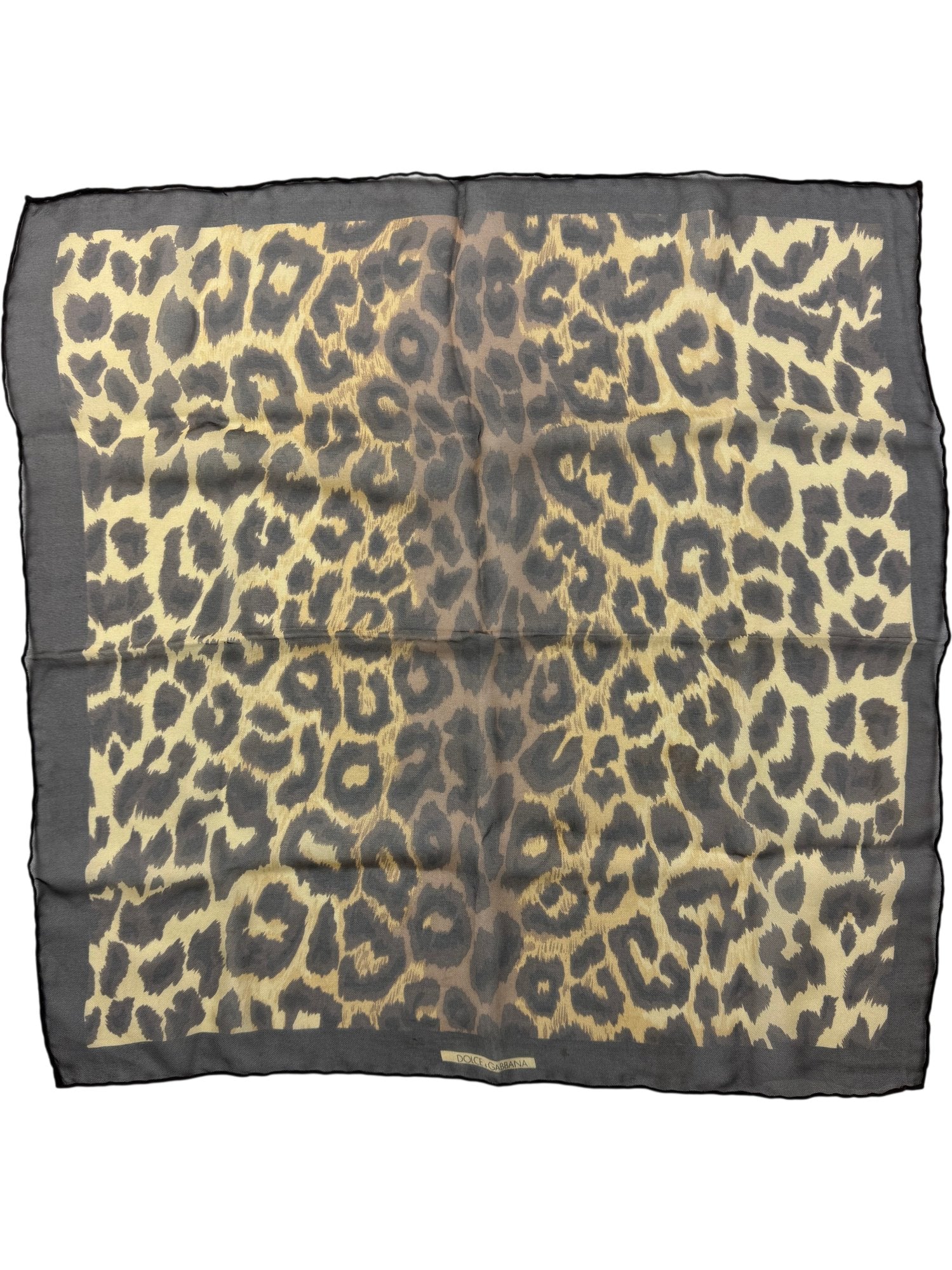 Dolce & Gabbana Leopard Print Scarf
