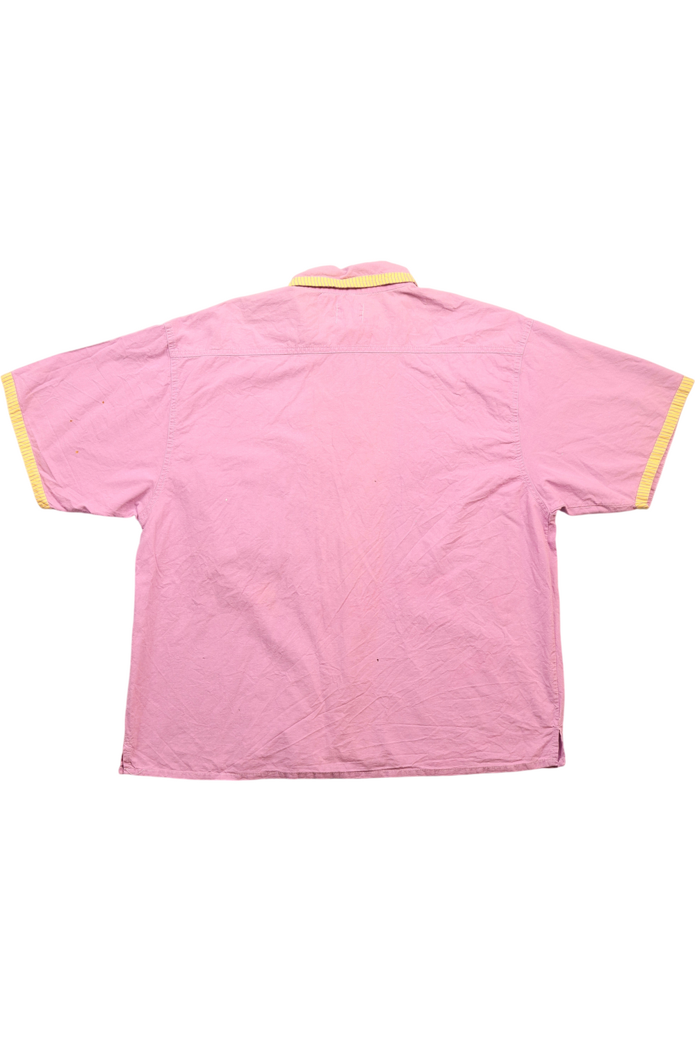 80's Ton Sur Ton Pink Short Sleeve Shirt - Think Vintage