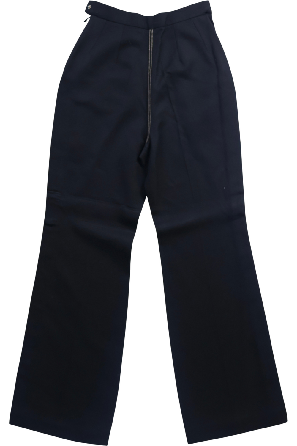 1990s Prada Sailor Trousers With Button Detail - Think Vintage