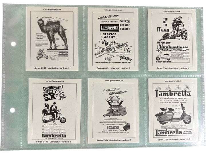 Vespa Lambretta Vintage Scooter Collectors Cards Set - Think Vintage