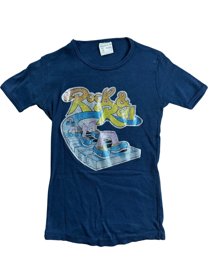 Rock & Roll Graphics Navy T-Shirt - XS