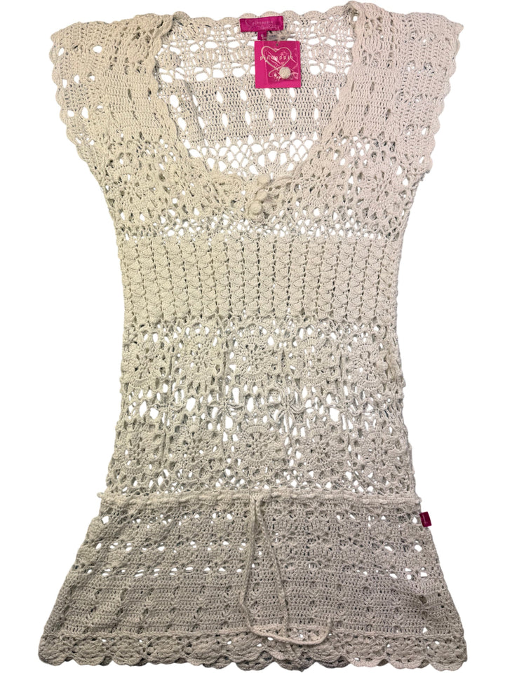 Pineapple Crochet Sleeveless Tunic - XS/S