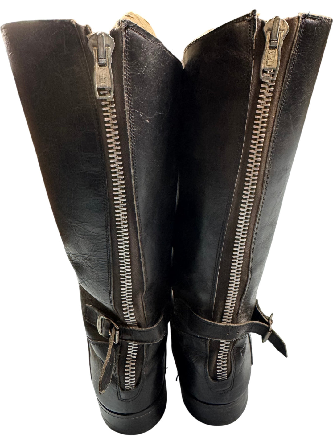 Black Leather Riding Boots