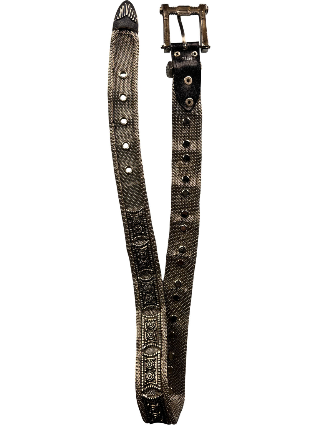 Metallic Mesh Buckle Belt